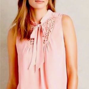 Anthropologie Maeve Luca Tie Neck Blouse